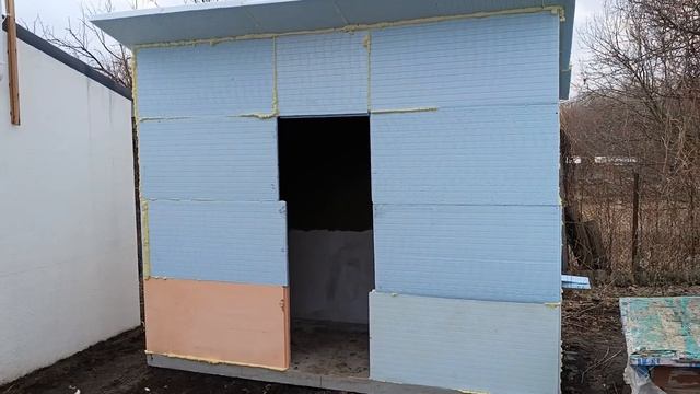 Дом из ЭППС построенный по без каркасной технологии в