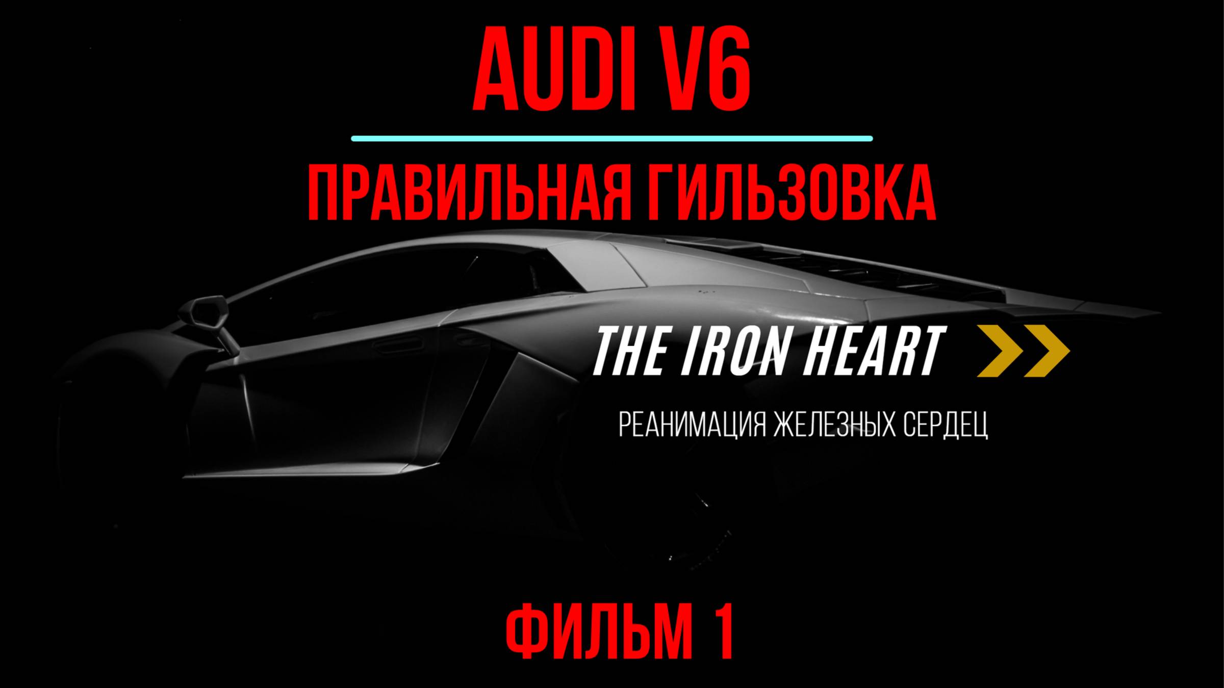 AUDI V6 правильная гильзовка ФИЛЬМ 1