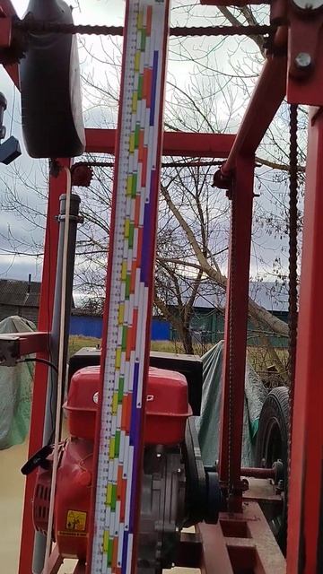 Линейка для самодельной ленточной пилорамы. #пилорама