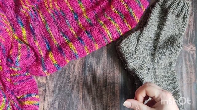 28. Вязовлог.Готовые работы - носки брату, палантин Розо смотреть онлайн