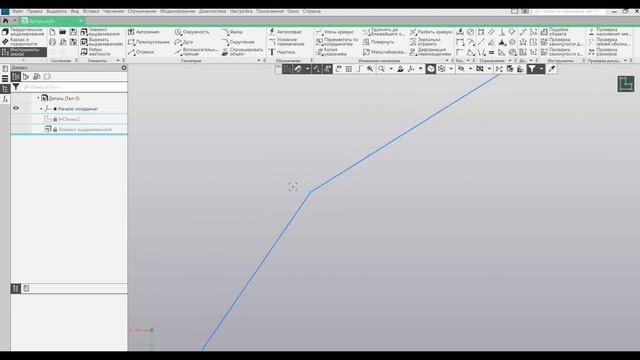 Эскиз в Компас 3D, исправление ошибок контура. смотреть онлайн