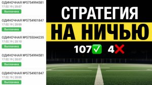✅ Ставки на НИЧЬЮ — Рабочая СТРАТЕГИЯ, которую скрывают капперы