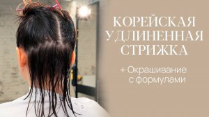 DEMETRIUS | Удлиненная КОРЕЙСКАЯ стрижка + Окрашивание с формулами