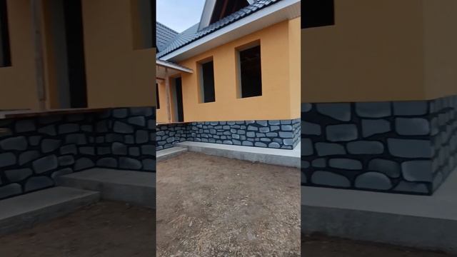 Как и чем облагородить цоколь дома,нарисовать каменну смотреть онлайн