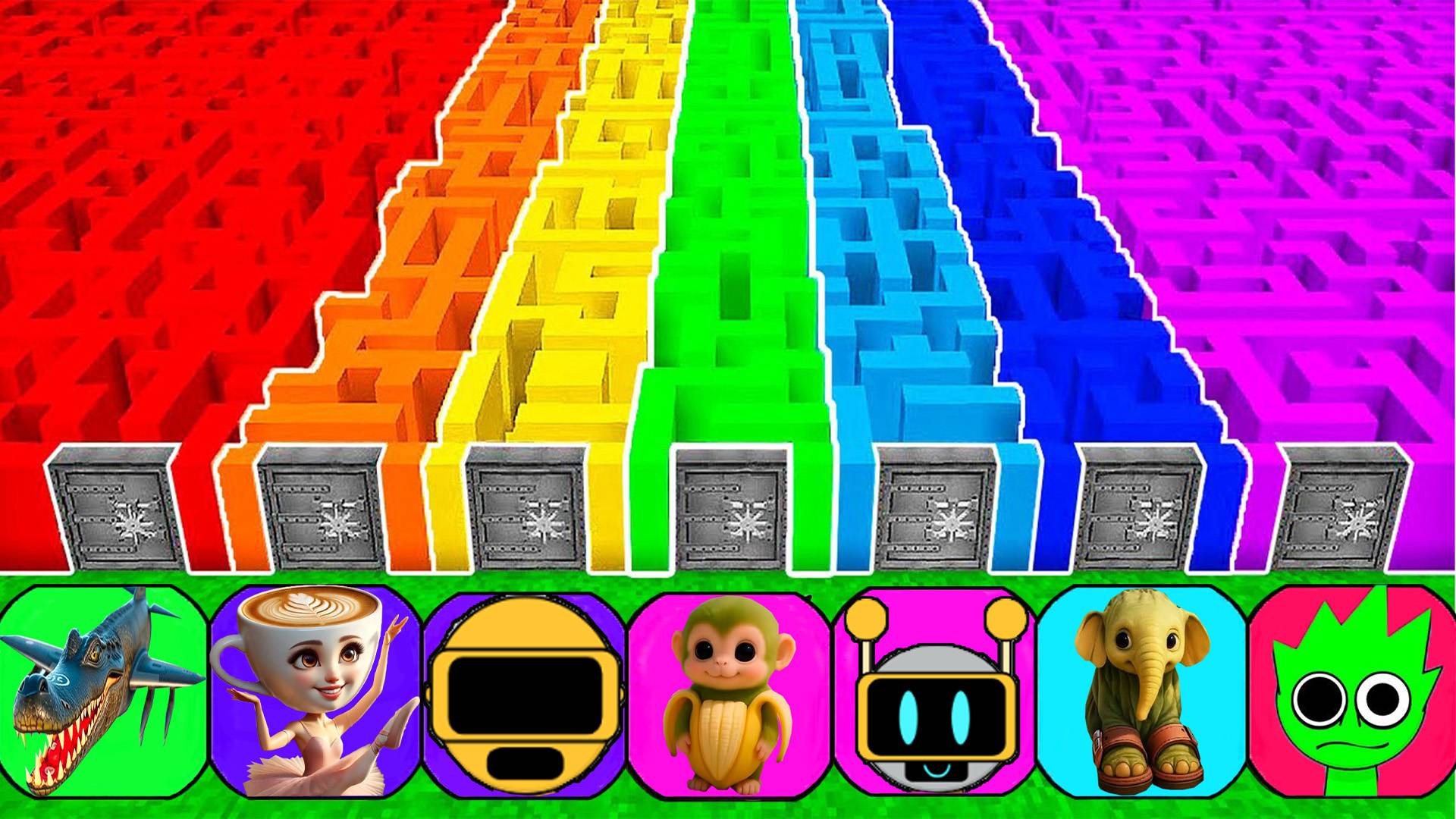 ВЫЖИВАНИЕ В СЕКРЕТНЫХ ЛАБИРИНТАХ С МЕМАМИ БРЕЙНРОТ И СПРУНКАМИ В МАЙНКРАФТ смотреть онлайн