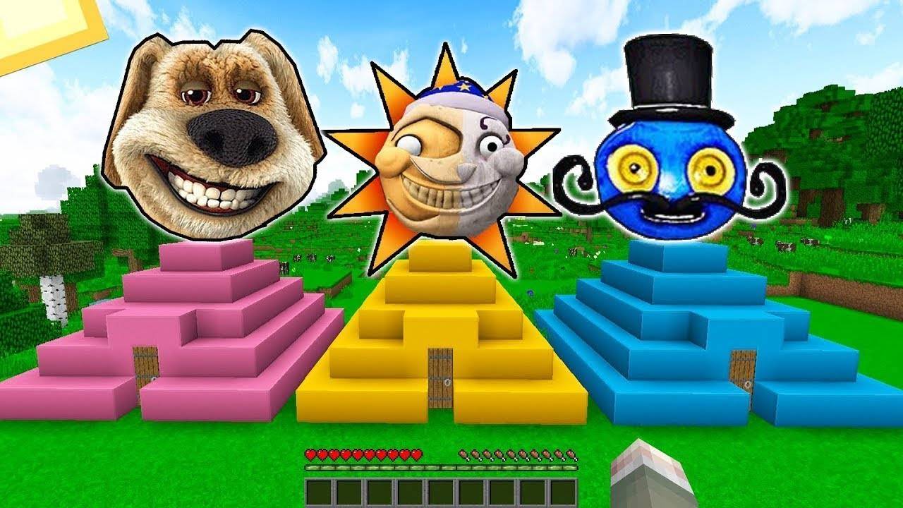 ВЫБЕРИ ПРАВИЛЬНУЮ ПИРАМИДУ СОЛНЦЕ И ЛУНА ГОВОРЯЩАЯ АНЖЕЛА ПАПА ДЛИННЫЕ НОГИ ТОМ В МАЙНКРАФТ смотреть онлайн