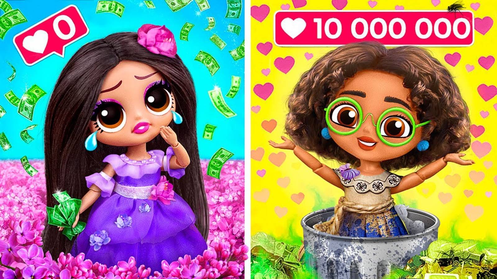 Сёстры Мадригаль в школе - 11 идей для кукол ЛОЛ смотреть онлайн