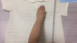 МК модная рубашка крючком (2 часть). Много идей и ответы