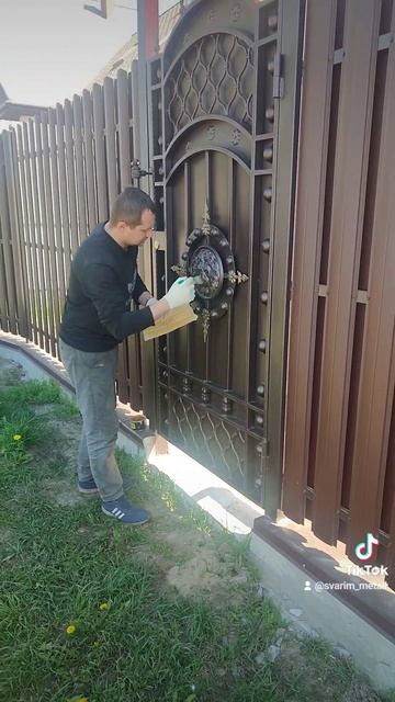 Патинирование кованых элементов I Кованая калитка I Св