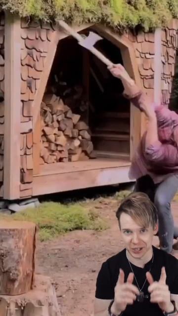 Самый опасный топор #challenge #funny #comedy #meme #food #slime #humor смотреть онлайн
