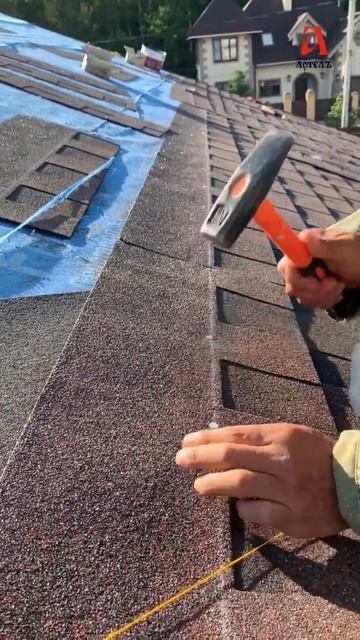 Монтаж мягкой черепицы на дом 🏡 смотреть онлайн
