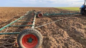 Испытание сцепки зубовых борон 14 метров. Сцепка борон