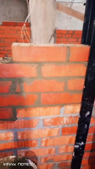 #стройка#устройство кирпичной кладки  нового ряда #кир