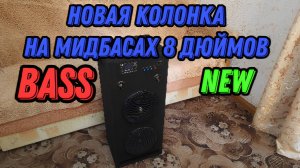 Новая колонка 2025 на мощных мидбасах 8 дюймов