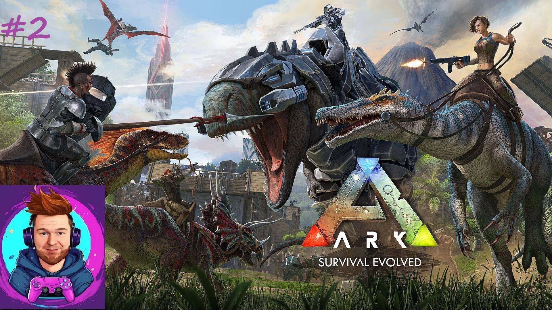 Выживание в мире динозавров Ark: Survival Evolved #2. ОБУСТРОЙСТВО