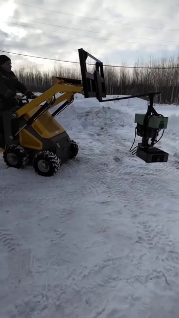 Будущее уже наступило! #минипогрузчик #rippa #строительс? смотреть онлайн
