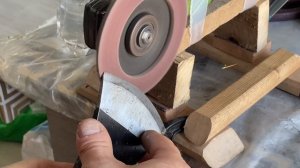 ЗАТОЧКА ТОПОРА БОЛГАРКОЙ #заточка #топор #сделайсам