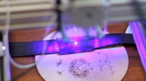 Лазерная гравировка на коже мощным 8Вт диодным лазеро?