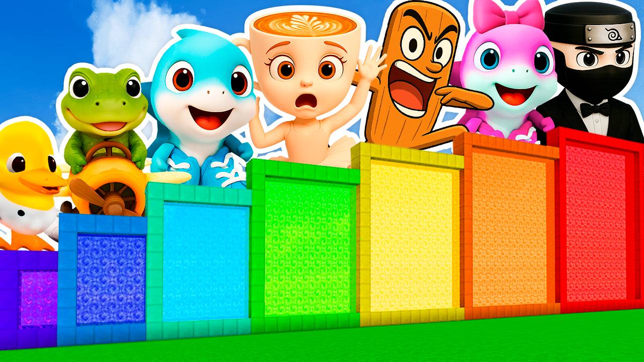 НАШЁЛ ПОРТАЛЫ ВСЕХ БЕЙБИ МЕМ БРЕЙНРОТ ЖИВОТНЫХ ЯМЫ ПОДВАЛЫ в МАЙНКРАФТ ВЫЖИВАНИЕ смотреть онлайн