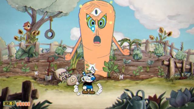 Cuphead в эпизоде "цветы жизни" сложность обычная