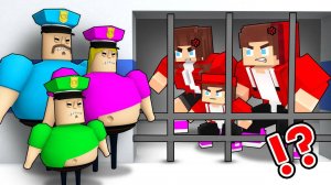 Семья Джей Джея в Тюрьме в РОБЛОКС — Мультик с Персонажами Майнкрафт