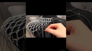 Одежда в технике макраме. Воротник макраме. DIY macrame.
