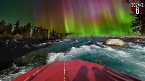 Думали нам конец - спуск по горной реке, на грани... Северное сияние, такого мы еще не видели. 6с