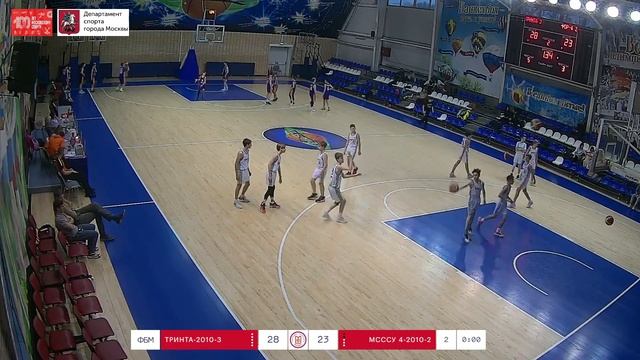 Тринта 3 - МСССУ 4 (2) (Юноши 2010, Первенство Москвы, 12.11.2023) смотреть онлайн