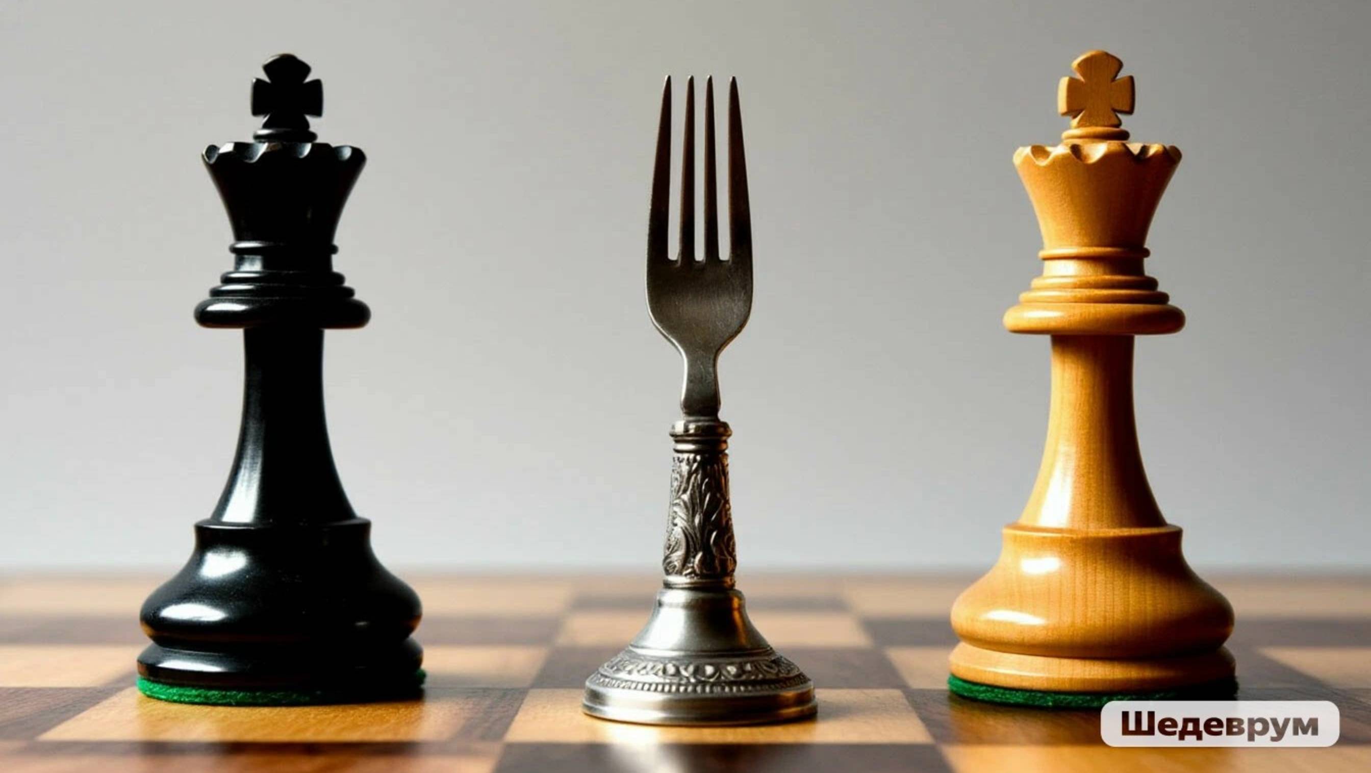 Шахматы на lichess.org. Защита Каро-Канн. Не заметил вилку на короля и ферзя. смотреть онлайн