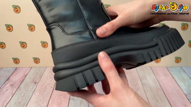 Сапоги демисезонные Barbaris с рельефной подошвой и лакон смотреть онлайн