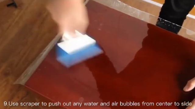 Как наклеить защитную плёнку на стол