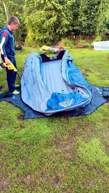 Как аккумуляторной воздуходувкой надуть пвх лодку ?) смотреть онлайн