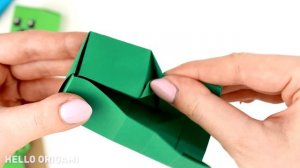 Оригами Майнкрафт Крипер из бумаги | Игрушка Майнкраф?