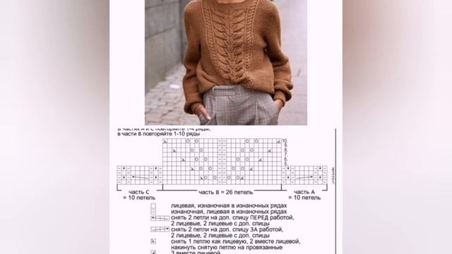 Подборка шикарных пуловеров со схемами. A selection of chic pullo смотреть онлайн