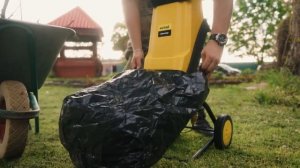 Садовый измельчитель HUTER ESH 2500 в работе   Проверяем изм?