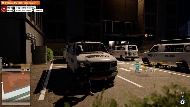 Watch Dogs 2 на Ultra 1920 x 1080 FHD QN8G 8700k ES + DDR4 3000Mhz cl19 + GTX1080 8gb