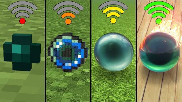 Физика Minecraft с разным Wi-Fi. 😊