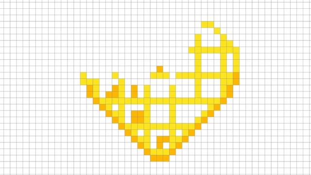 Как Нарисовать Вафельку Сердечко По Клеточкам | Waffle | #p