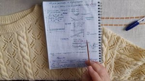 Вязание спицами| Ажурный джемпер р. 56-58| Подробное опис