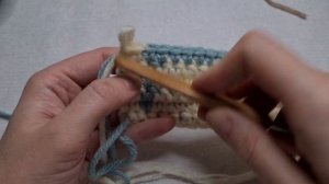 Жаккард крючком поворотными рядами без обрыва нити. Ч?