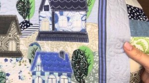 Домики из ткани.Аппликация из ткани.Пэчворк.Patchwork 🏠✂?