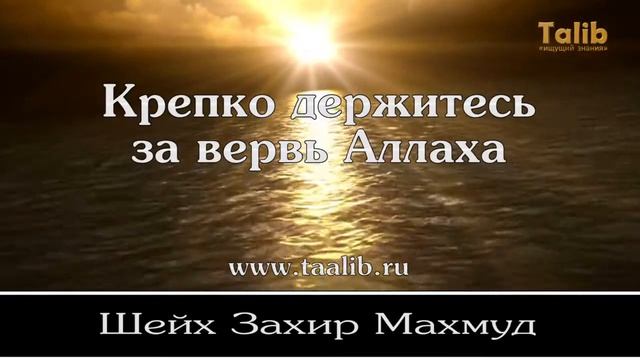 Крепко держитесь за вервь Аллаха   Захир Махмуд Taalib Ru]