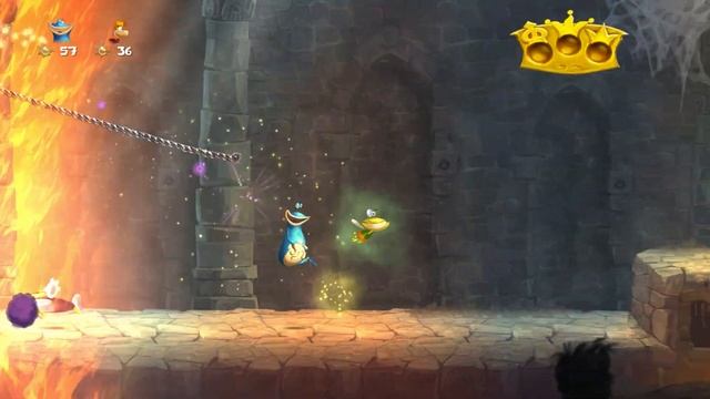 Прохождение Rayman Legends #8 Подземная погоня | Walkthrough Rayman Legends #5 Underground Chase