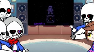 реакция андертейл (Санса и Фриск + Т.У) на песню трио уб?