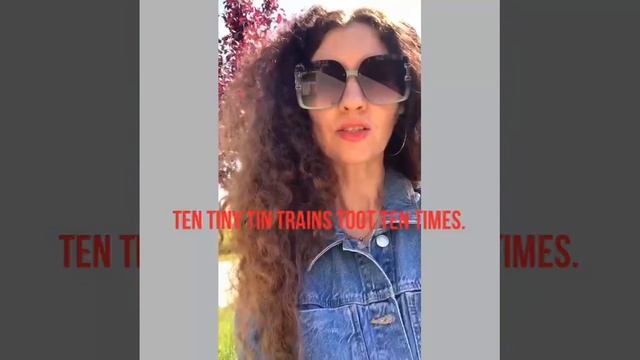 Ten tiny tin trains toot ten times. | Tongue-twister смотреть онлайн