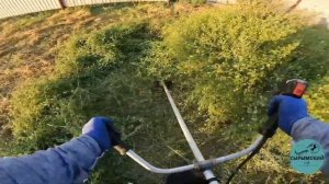 КАК ПРАВИЛЬНО КОСИТЬ ЗАРОСШУЮ ТРАВУ БЕНЗИНОВЫМ ТРИММ?