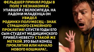 Фельдшер принял роды в поле у незнакомки...Но замер увидев на ладони младенца знакомое родимое пятно