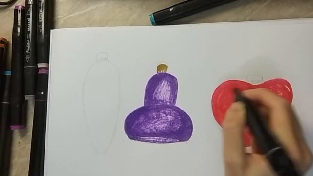 Как просто нарисовать скетчмаркерами новогодние игру