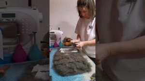 Часть 1 - валяем пояс из собачьей шерсти