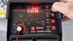 Сварщик TIG200P AC DC синергетика
